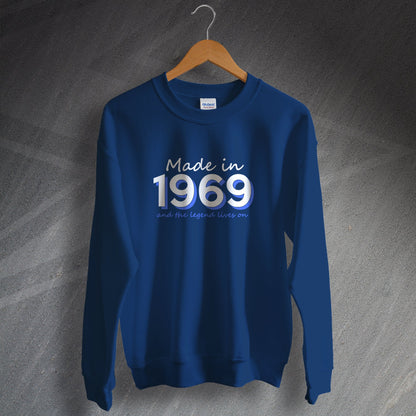 Made In 1969 and The Legend Lives On Sweater Navy