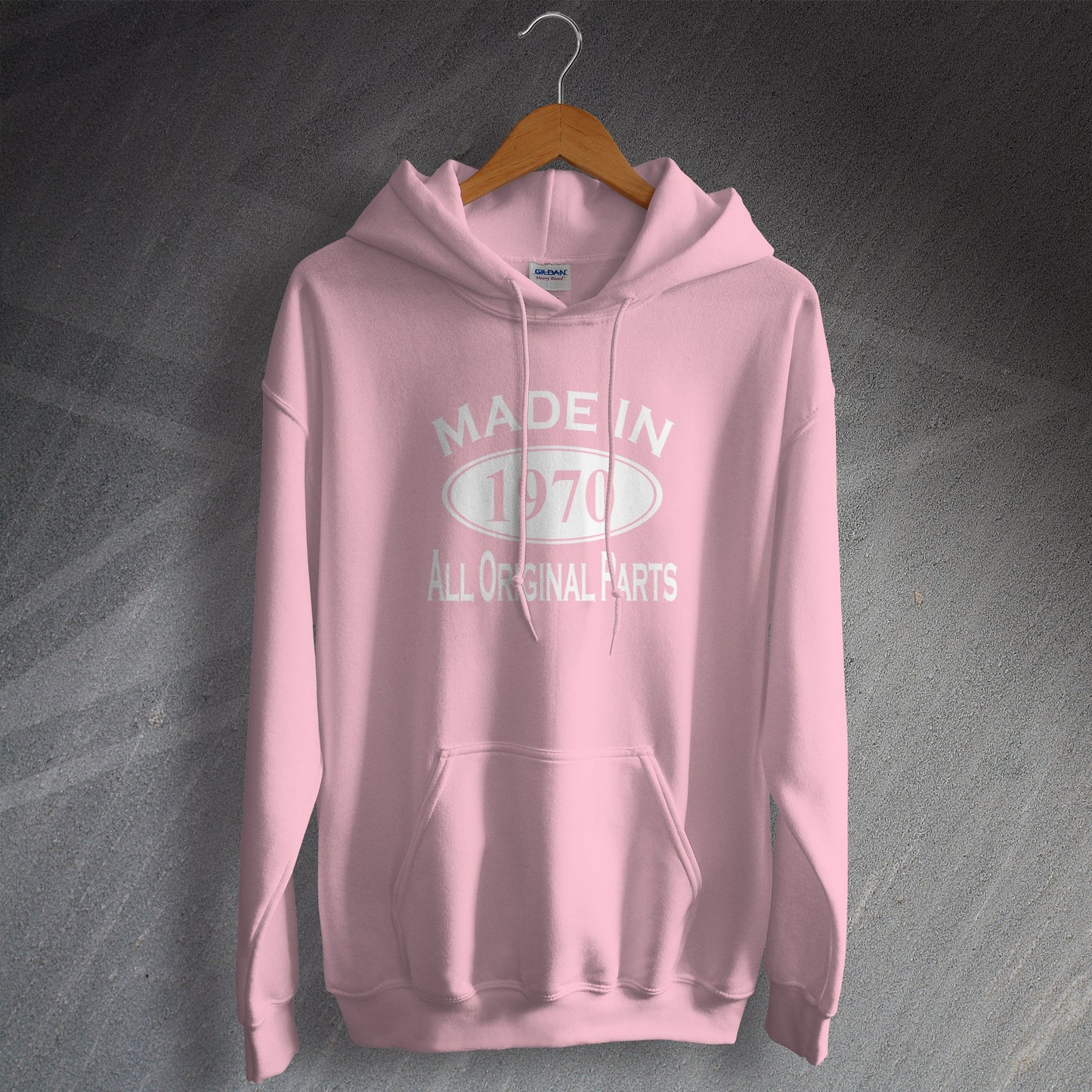 Made In 1970 Hoodie Light Pink