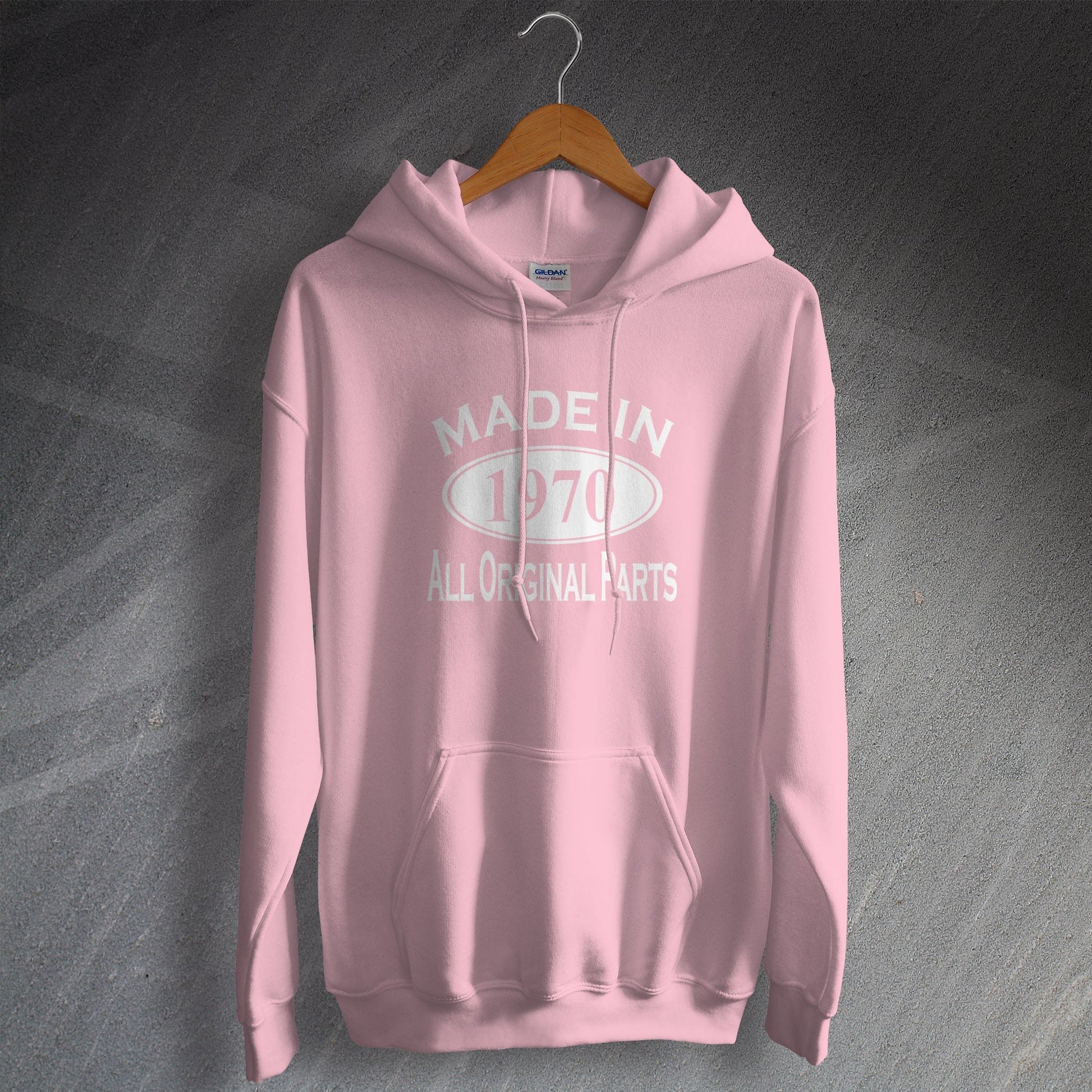 Made In 1970 Hoodie Light Pink