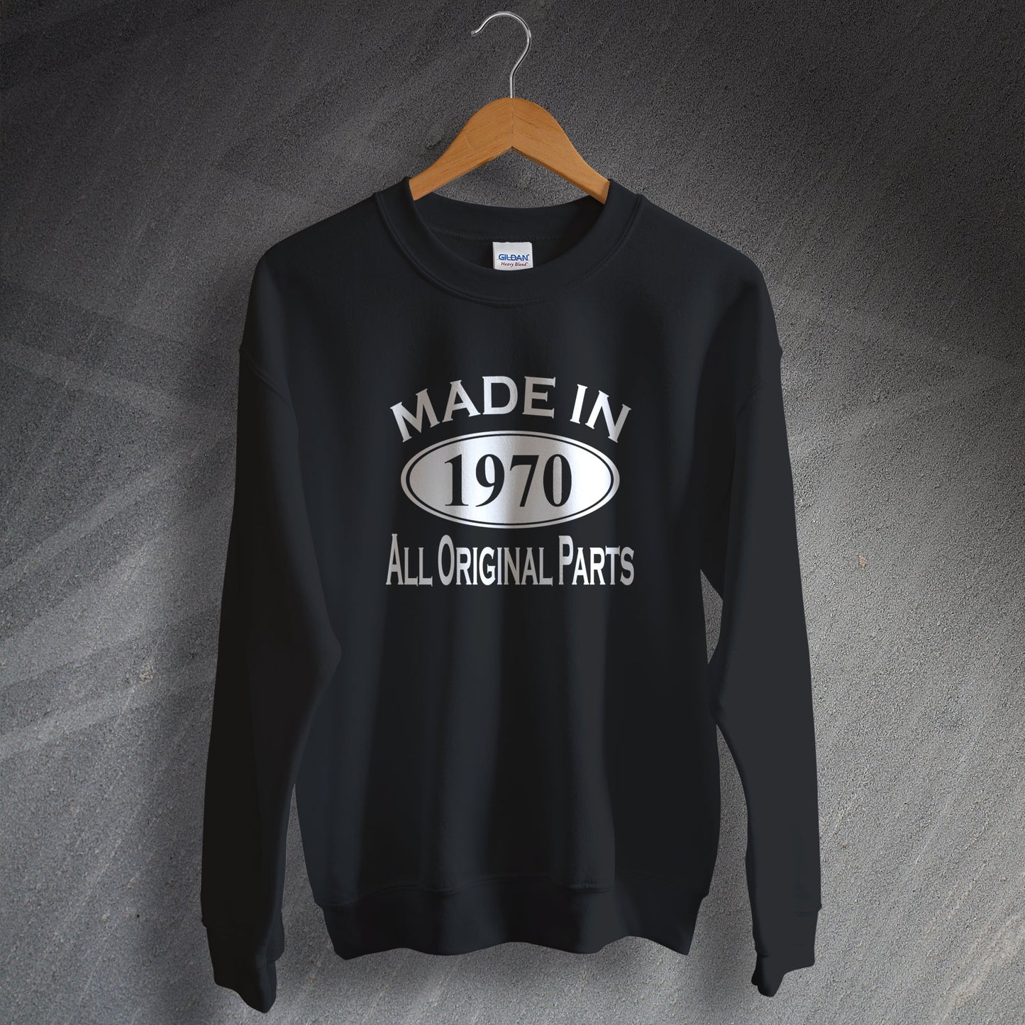Made In 1970 All Original Parts Sweater Black