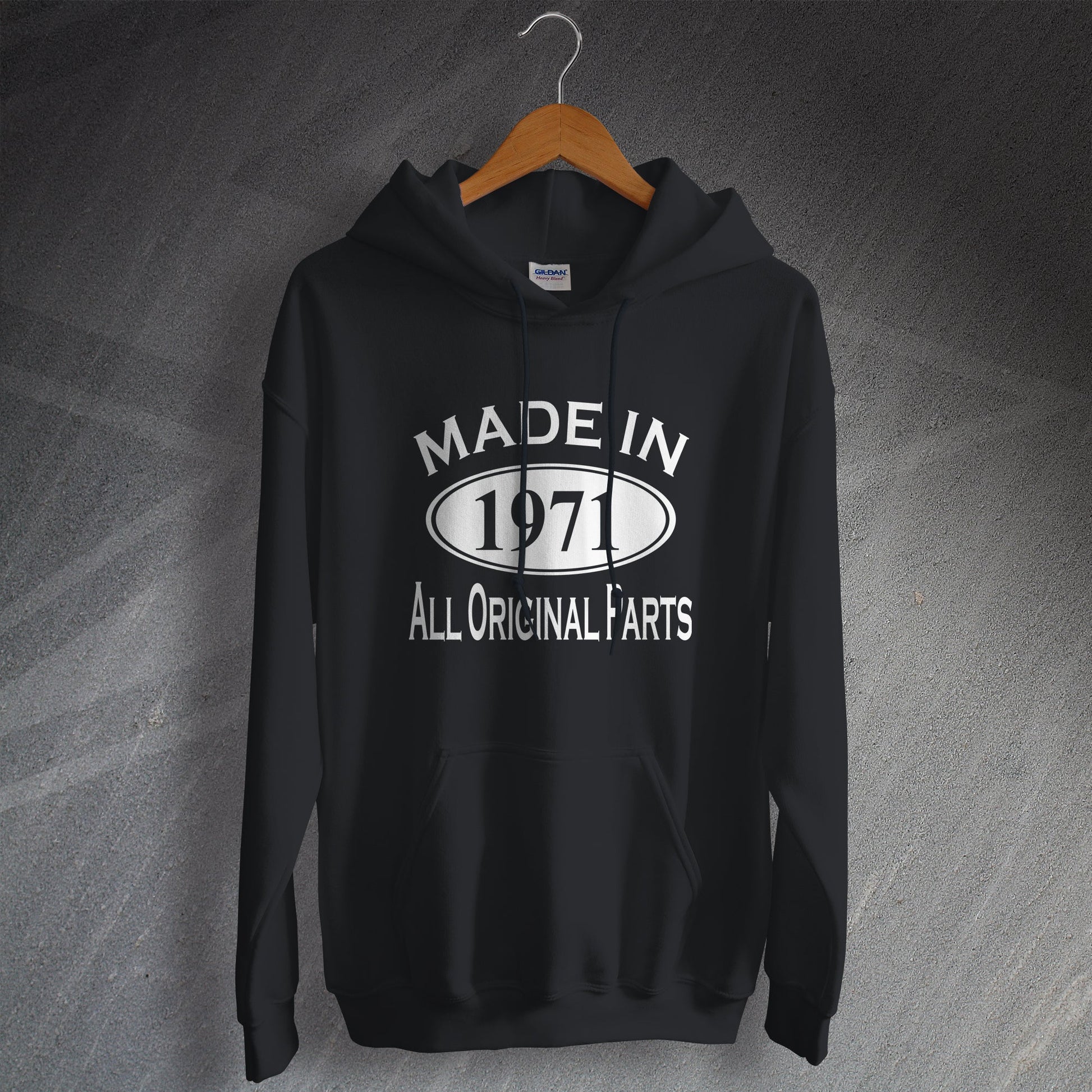 Made In 1971 Hoodie Black