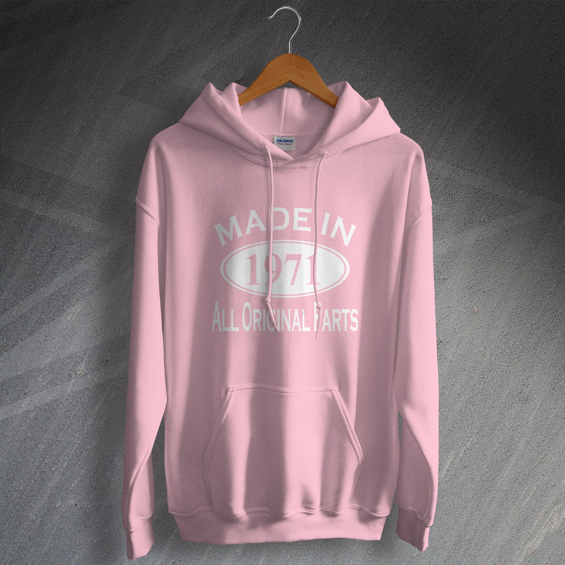 Made In 1971 Hoodie Light Pink
