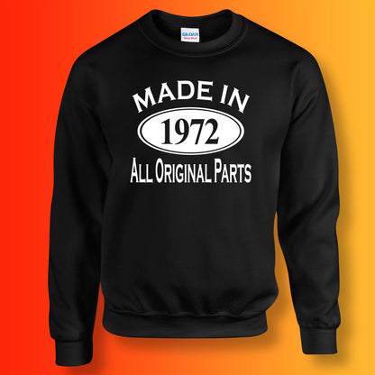 Made In 1972 All Original Parts Sweater Black