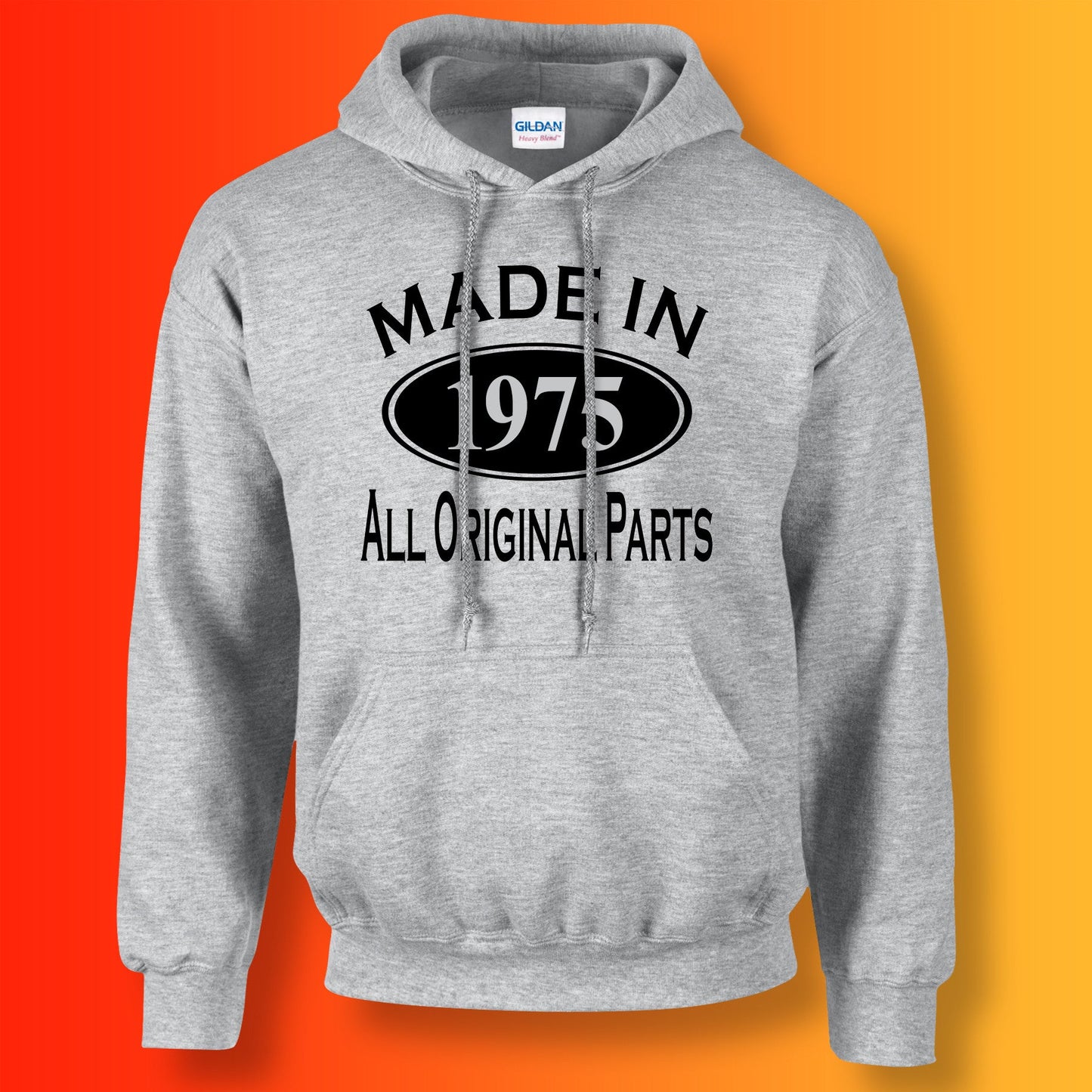 Made In 1975 Hoodie Heather Grey