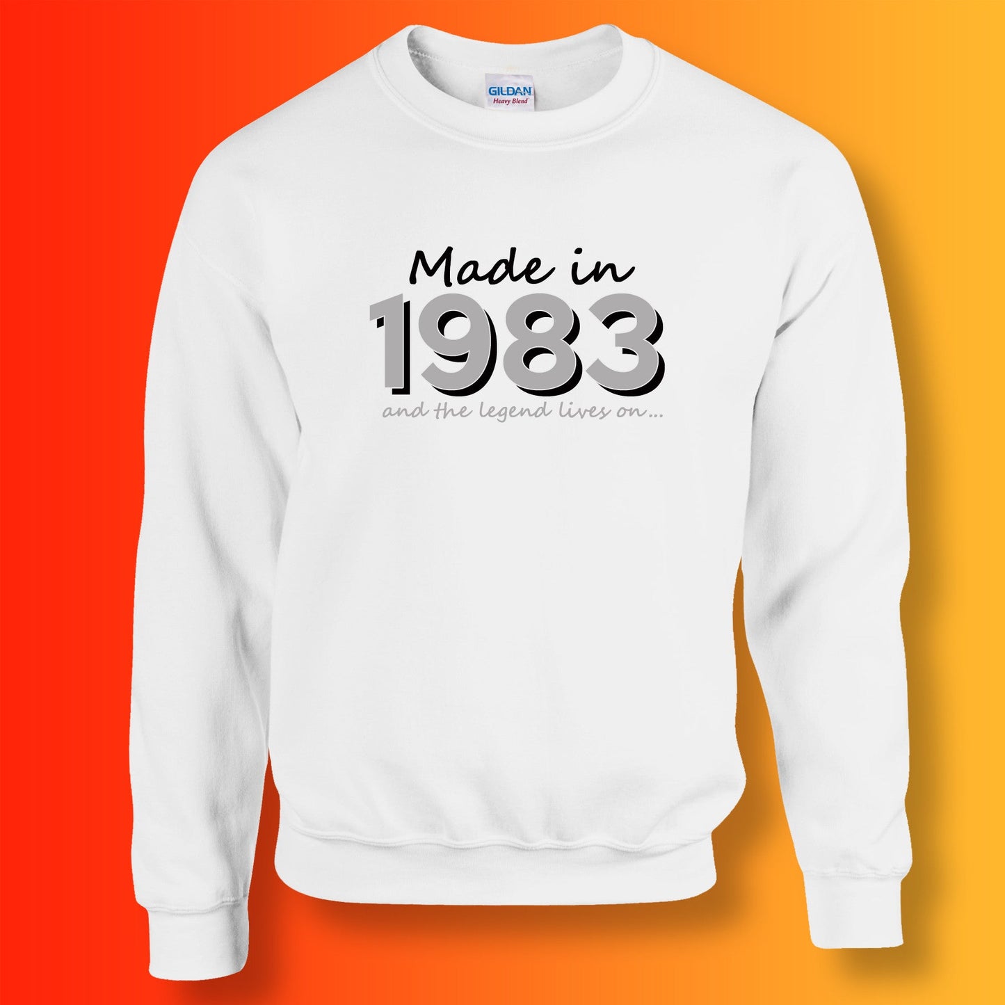 Made In 1983 and The Legend Lives On Sweater White