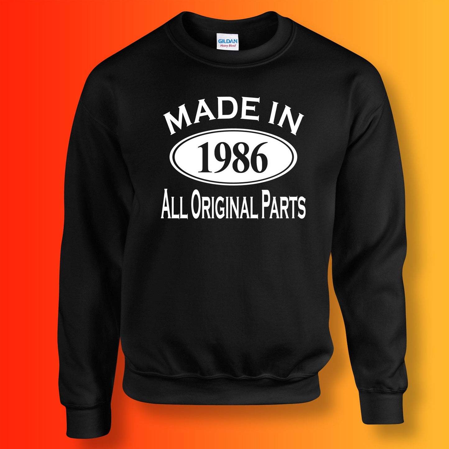 Made In 1986 All Original Parts Sweater Black