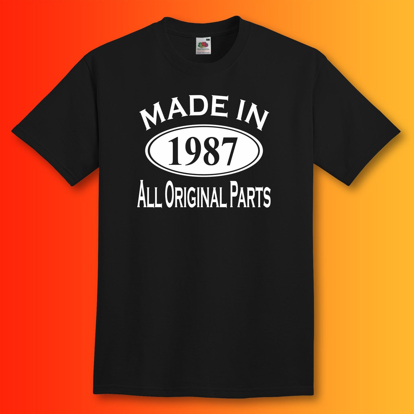 Made In 1987 T-Shirt Black