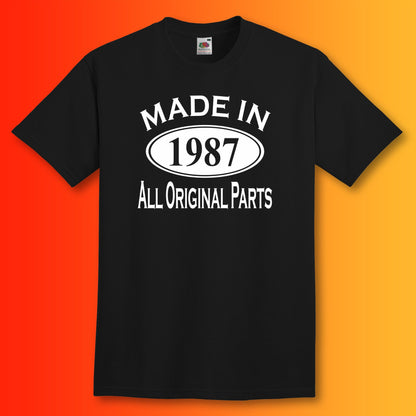 Made In 1987 T-Shirt Black
