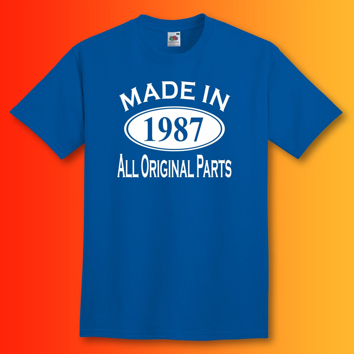 Made In 1987 T-Shirt Royal Blue