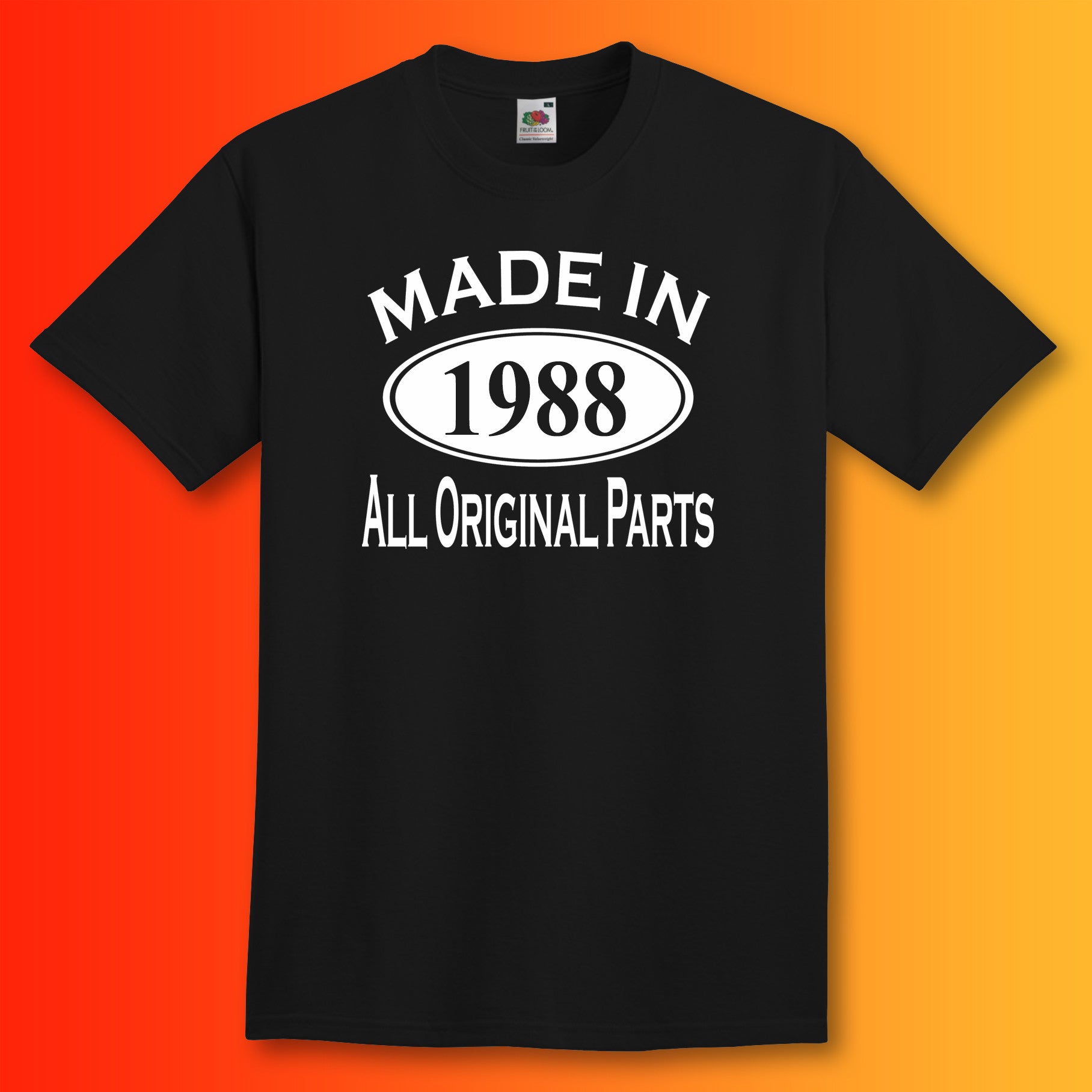Made In 1988 T-Shirt Black