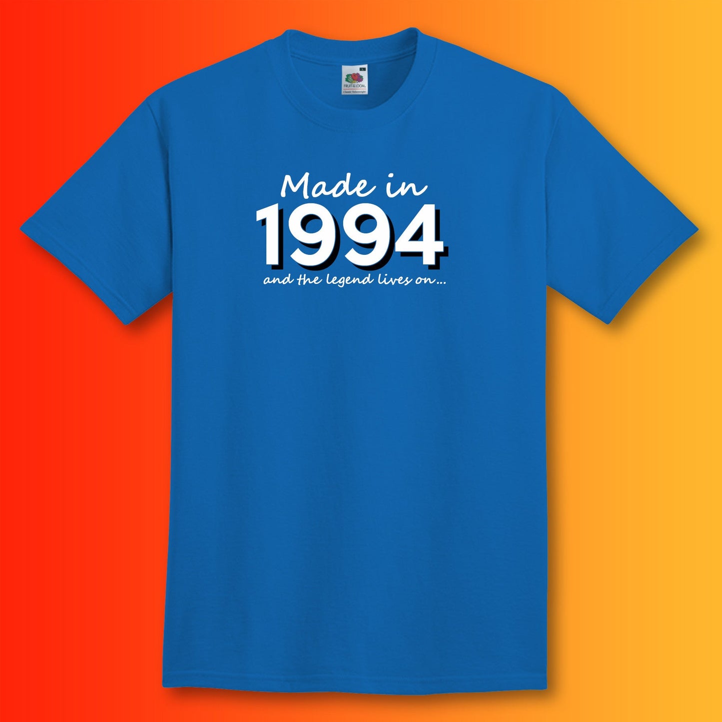 Made In 1994 and The Legend Lives On Royal Blue T-Shirt