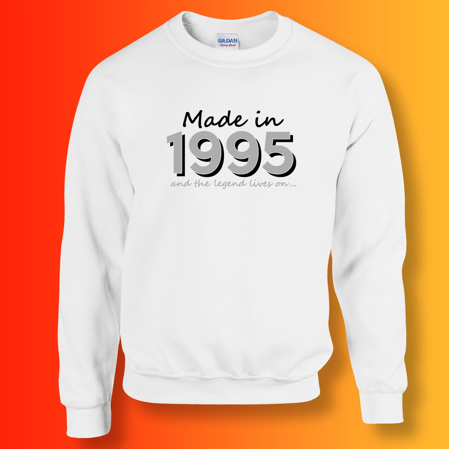 Made In 1995 and The Legend Lives On Sweater White