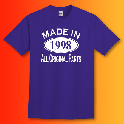 Made In 1998 T-Shirt Purple