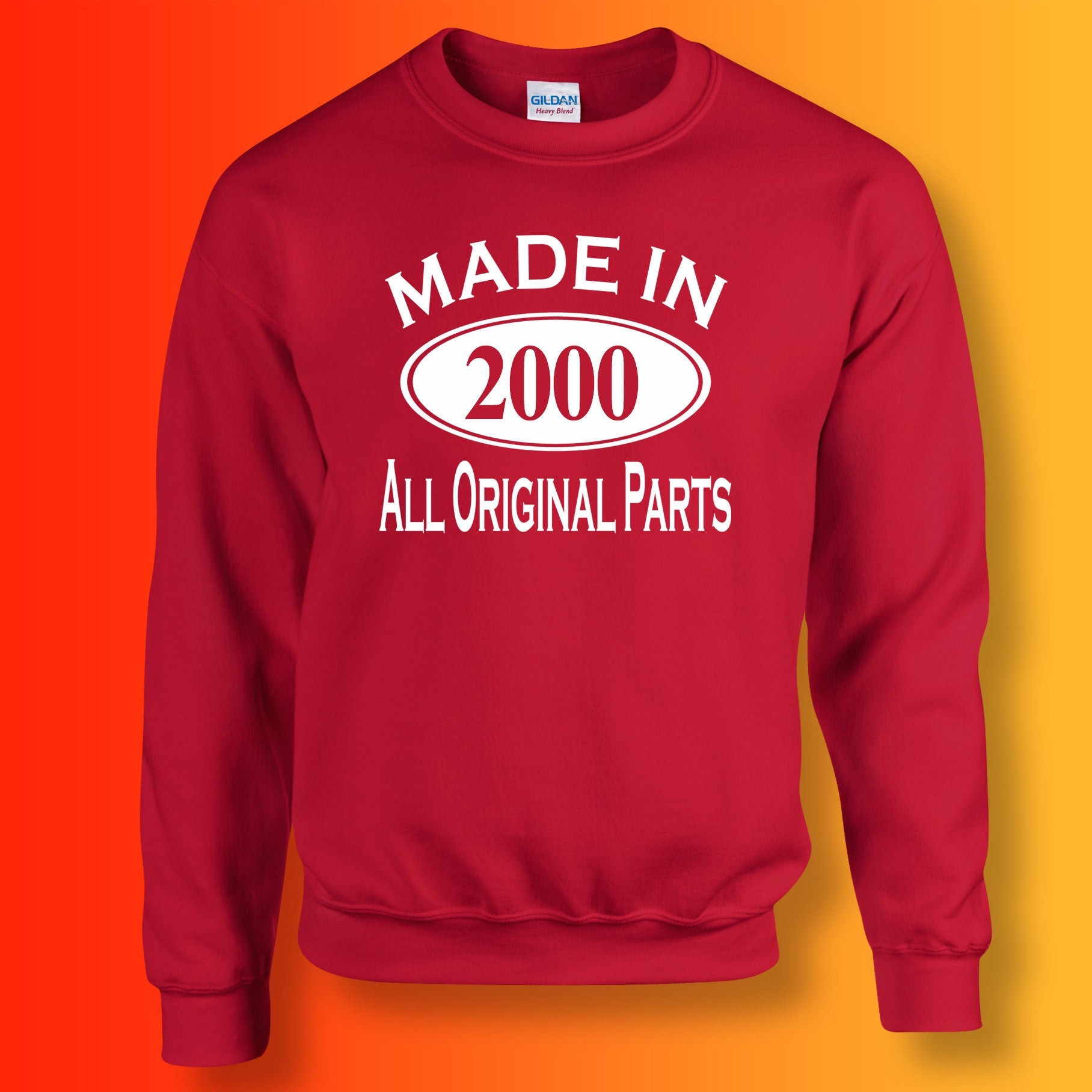 Made In 2000 All Original Parts Sweater Red