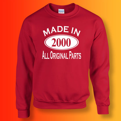 Made In 2000 All Original Parts Sweater Red