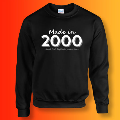 Made In 2000 and The Legend Lives On Sweater Black