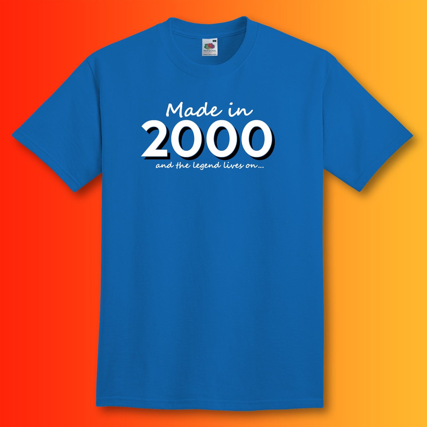 Made In 2000 and The Legend Lives On Royal Blue T-Shirt