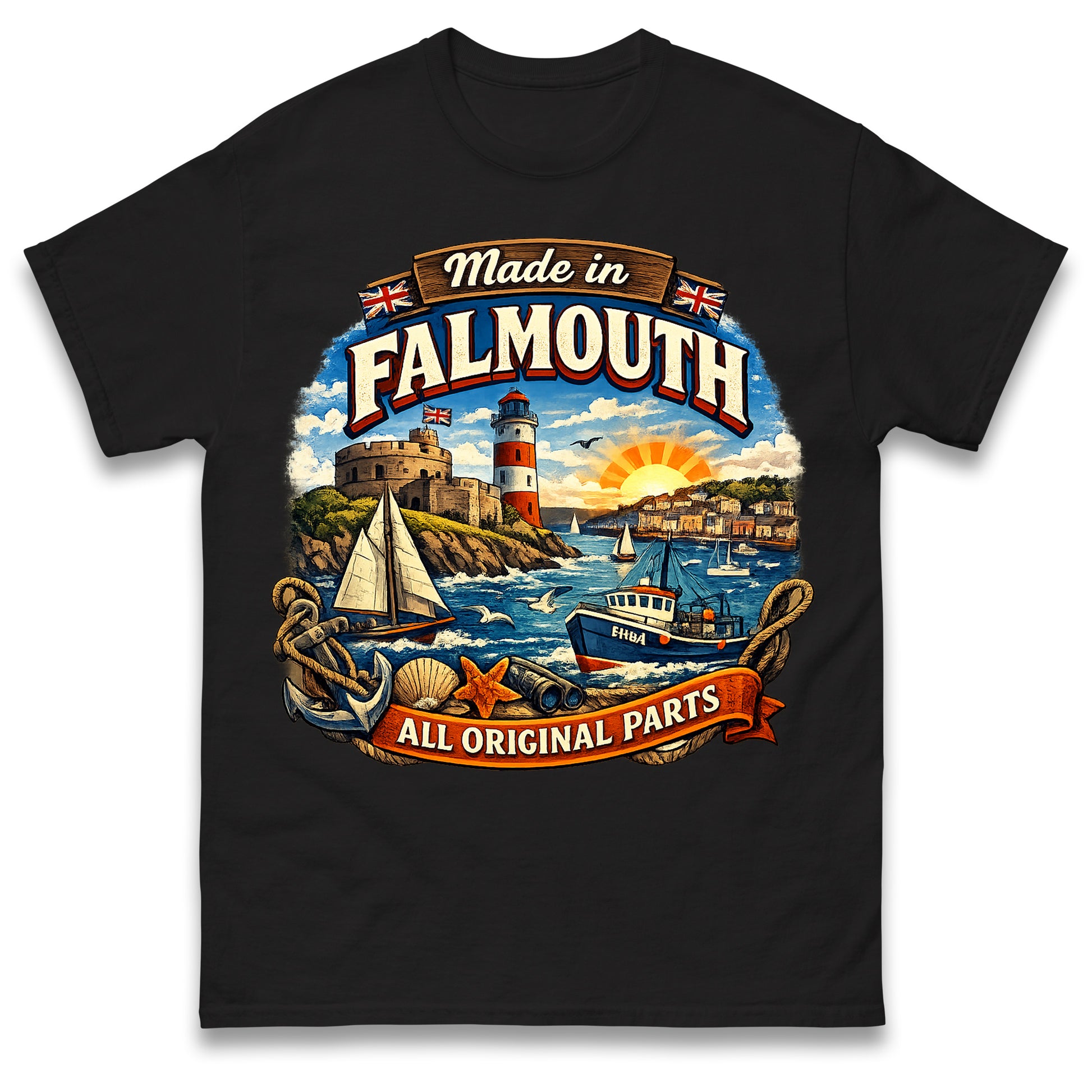 Made in Falmouth All Original Parts T Shirt