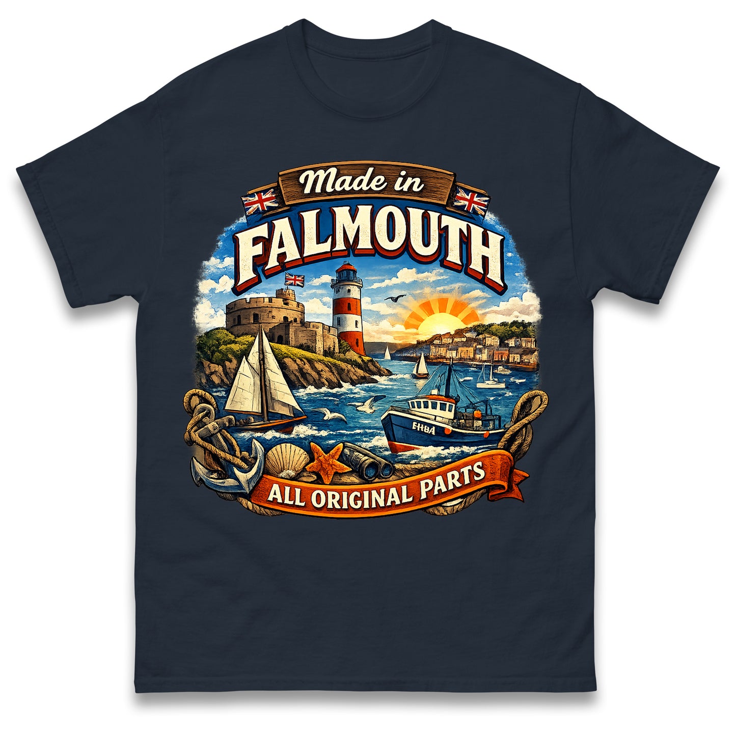 Made in Falmouth All Original Parts T Shirt