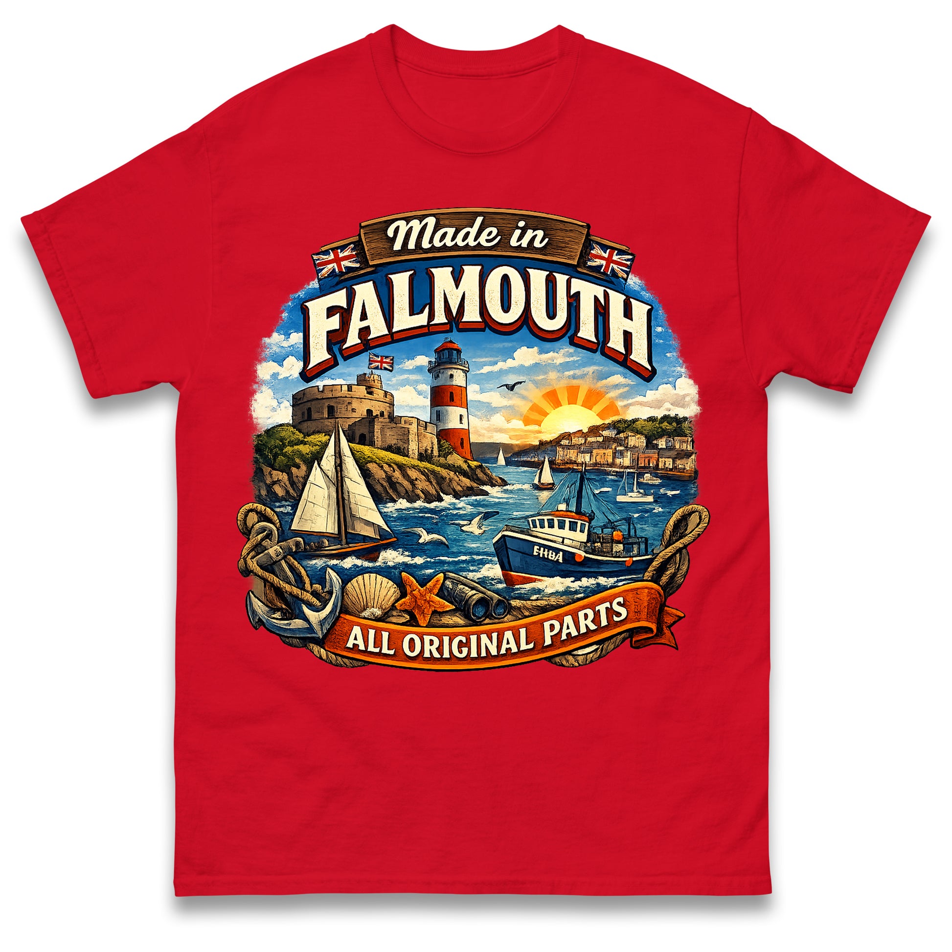 Made in Falmouth All Original Parts T Shirt