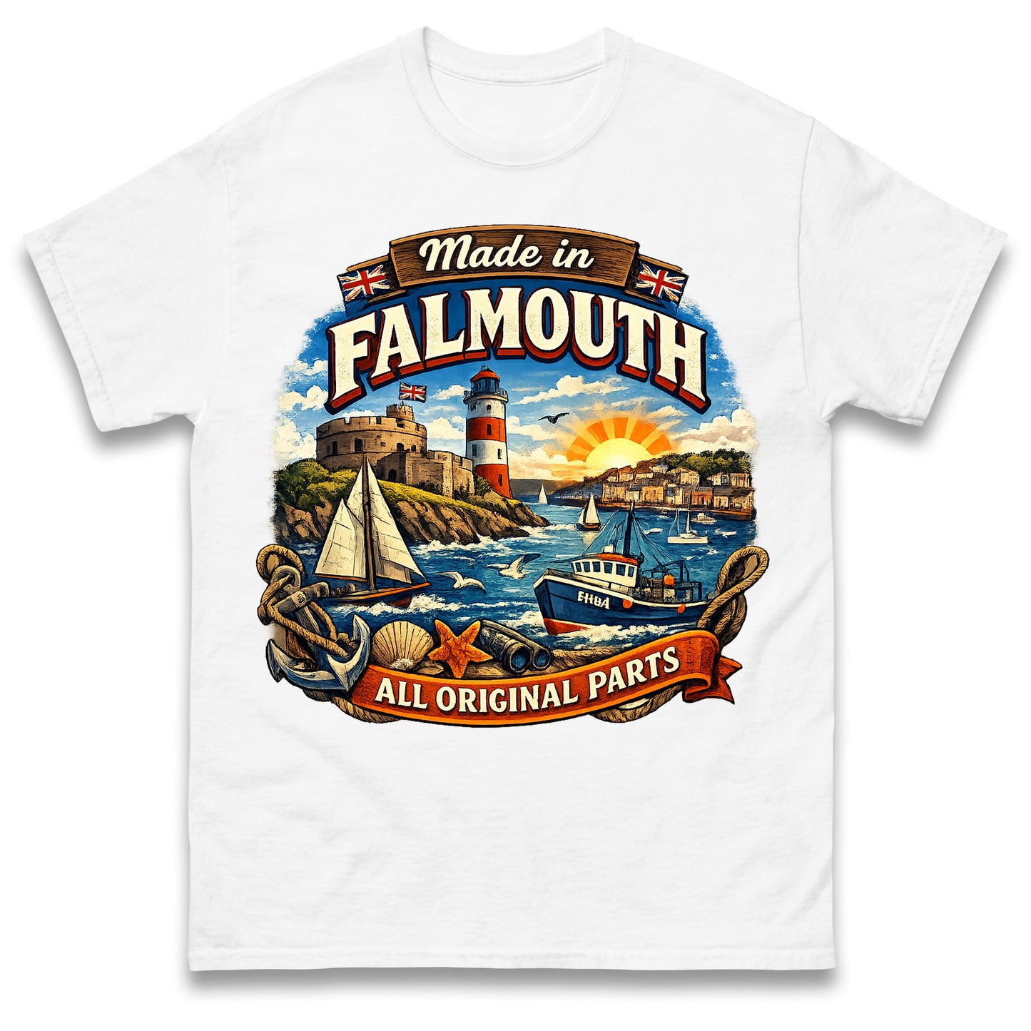 Made in Falmouth All Original Parts T Shirt