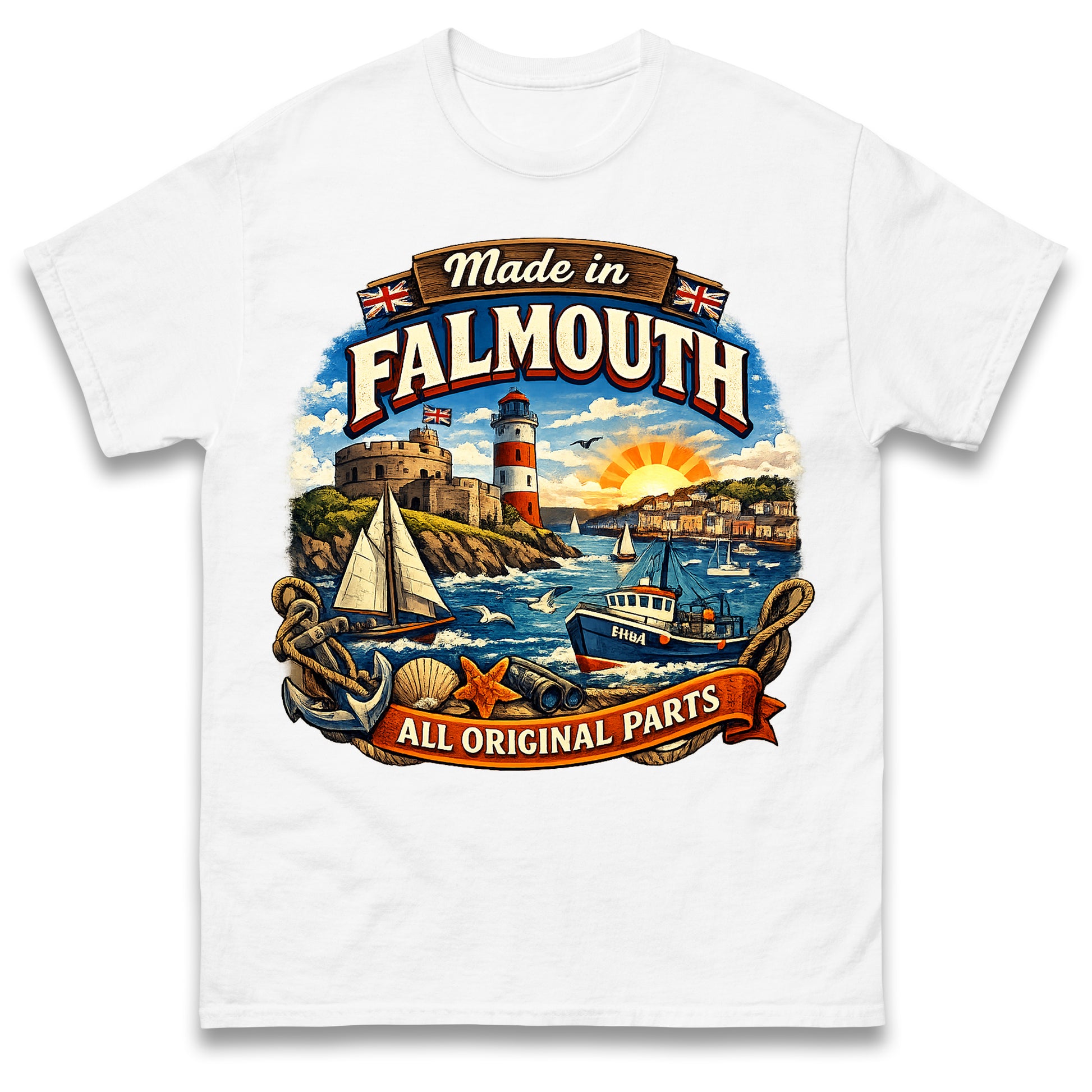Made in Falmouth All Original Parts T Shirt