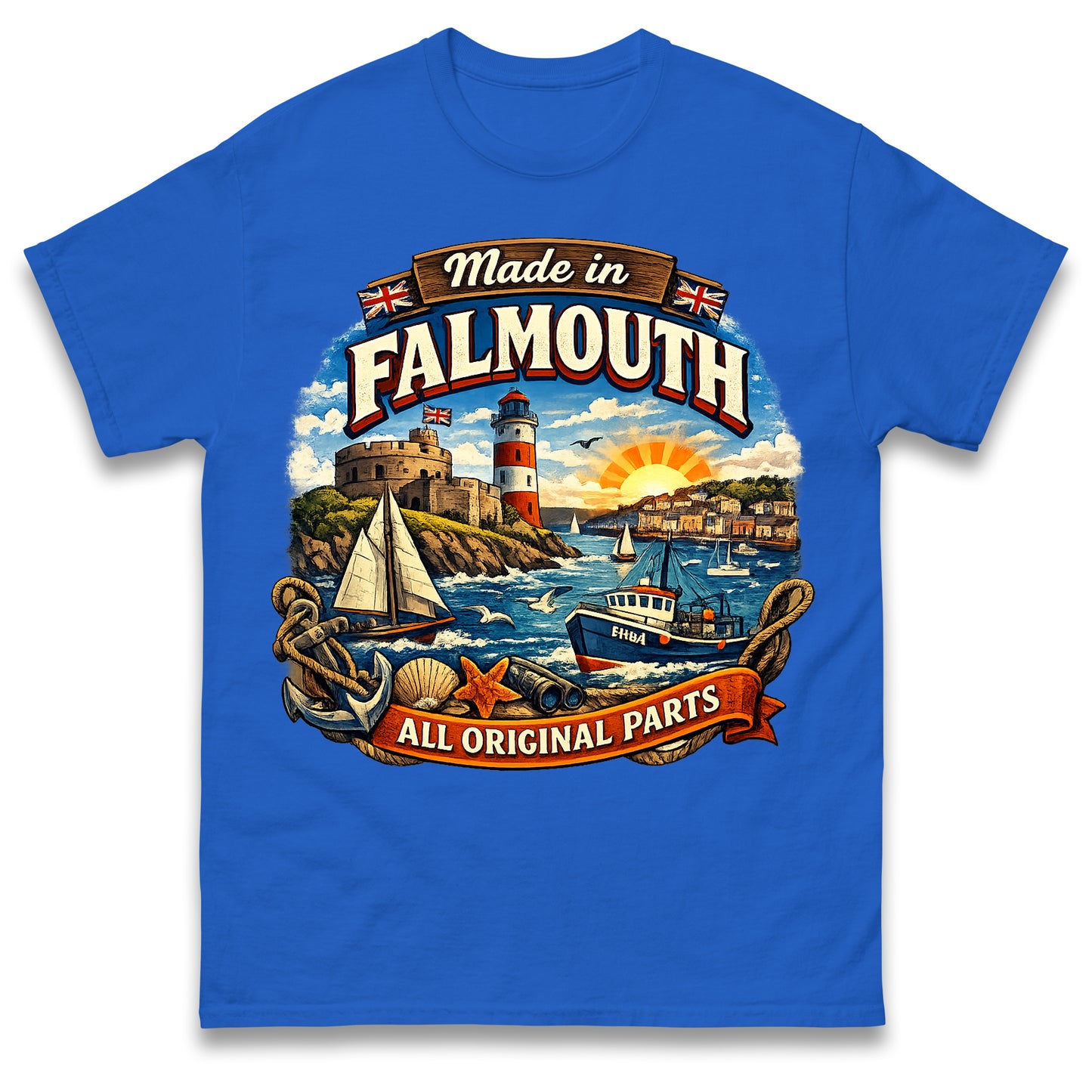 Made in Falmouth All Original Parts T Shirt