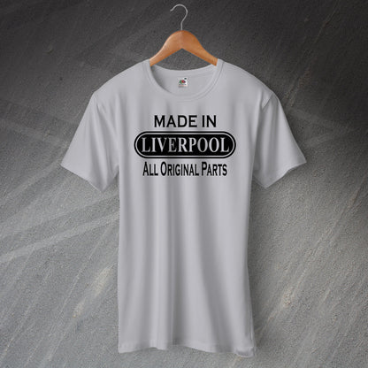 Made In Liverpool All Original Parts T-Shirt Heather Grey