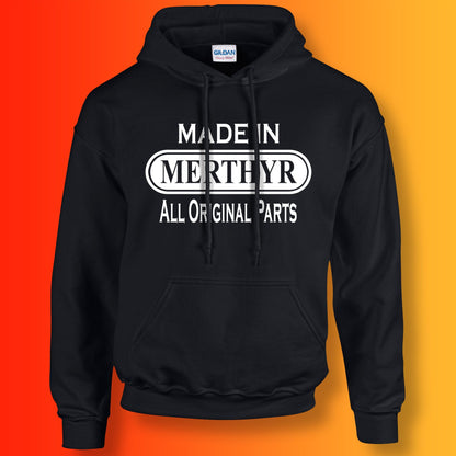 Made In Merthyr All Original Parts Hoodie Black