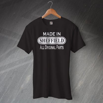 Made In Sheffield All Original Parts T-Shirt Black
