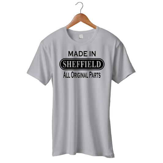 Made In Sheffield All Original Parts T-Shirt Heather Grey