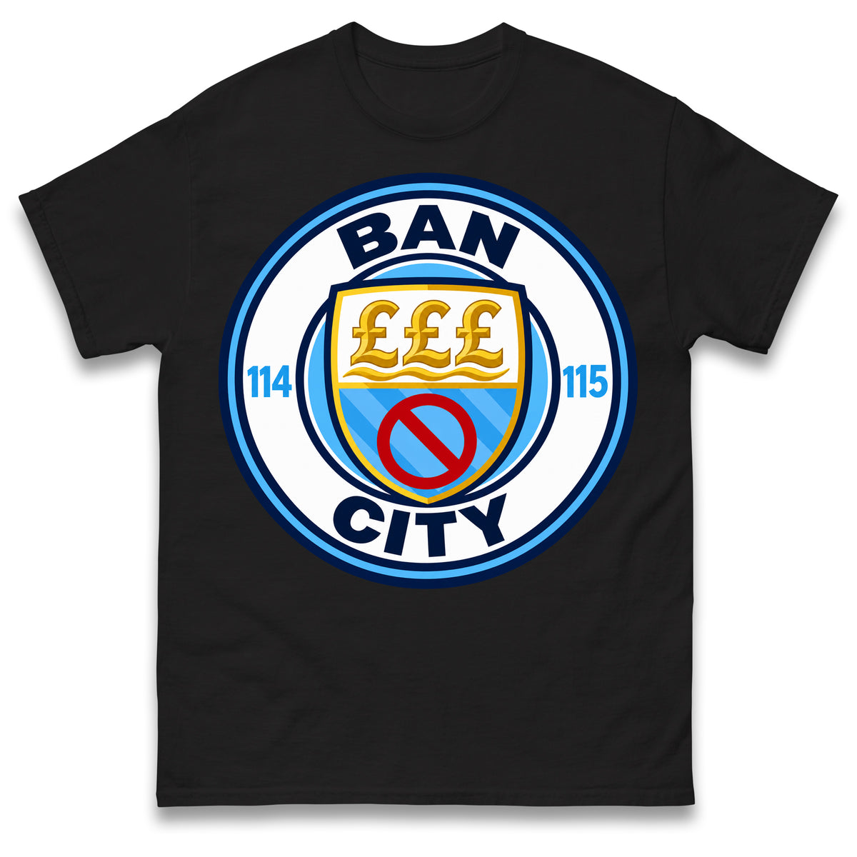 Man City 115 Charges Guilty Ban City Shirt