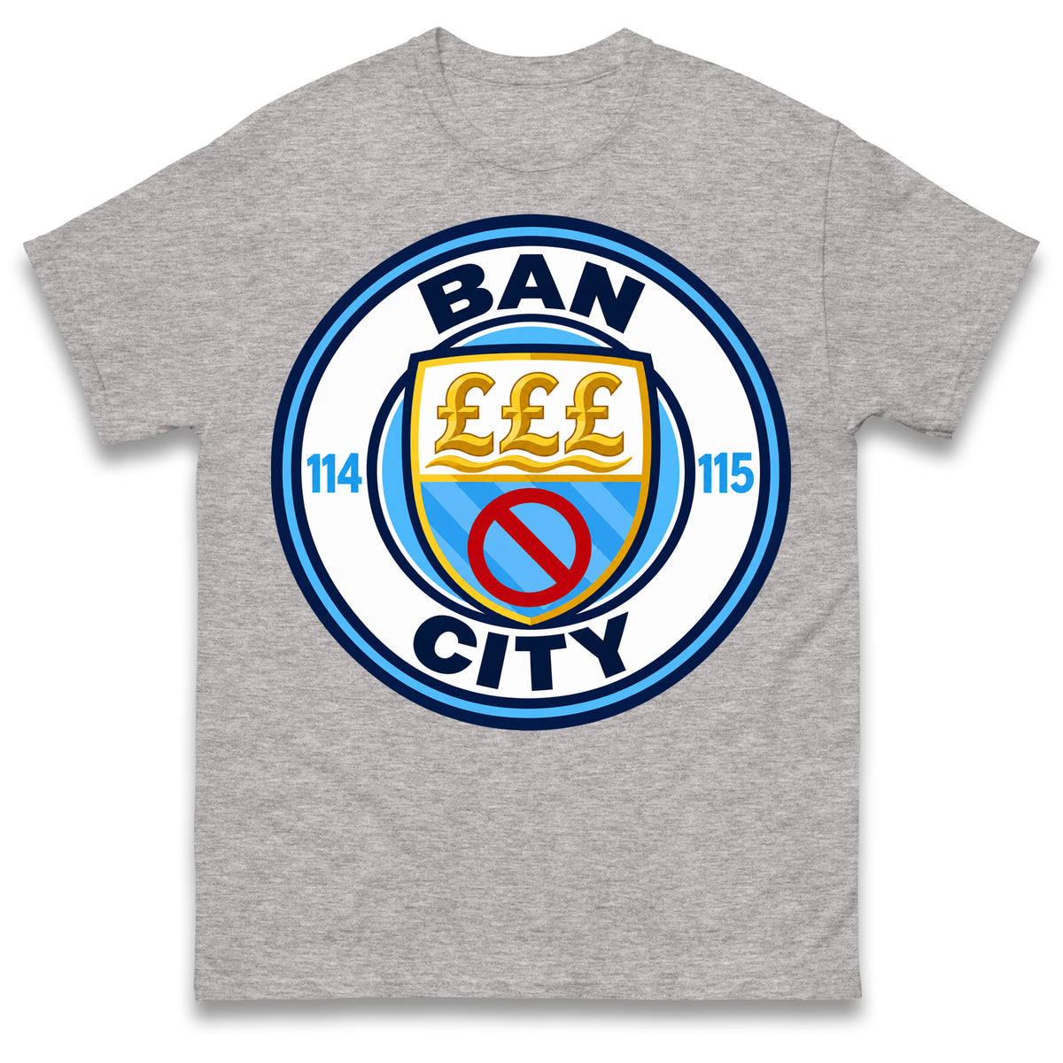 Man City 115 Charges Guilty Ban City Shirt
