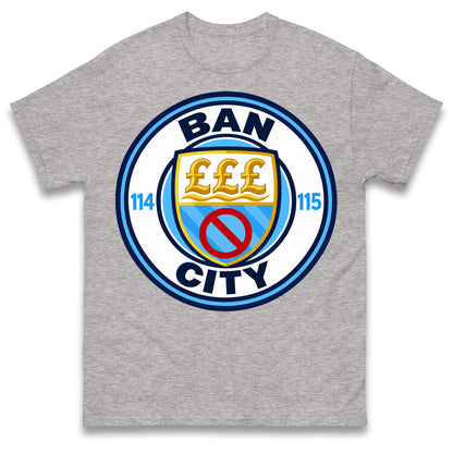 Man City 115 Charges Guilty Ban City Shirt