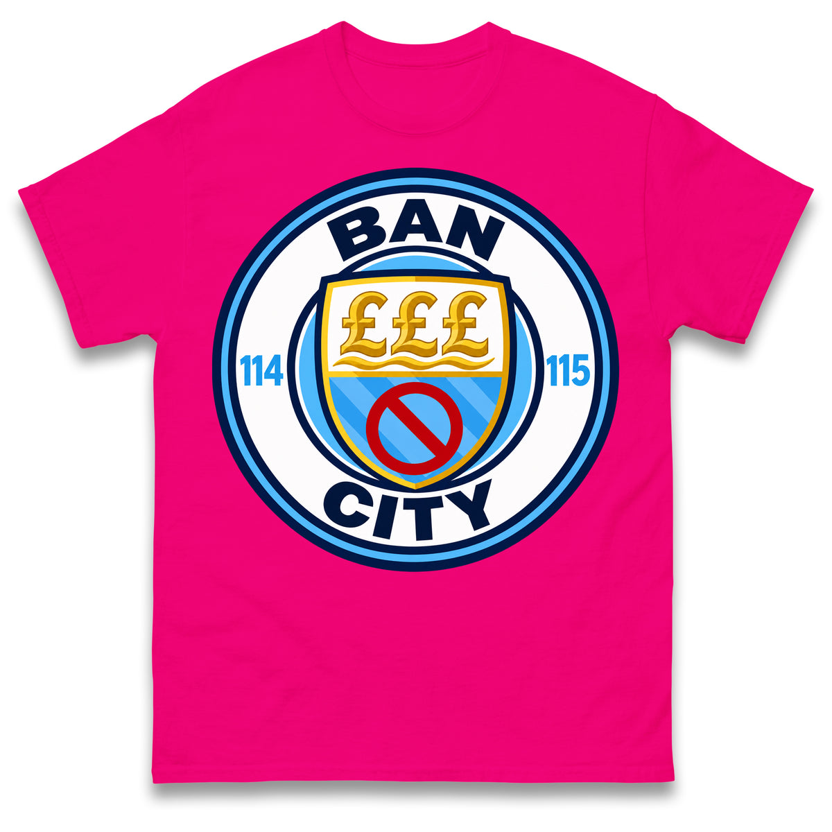 Man City 115 Charges Guilty Ban City Shirt