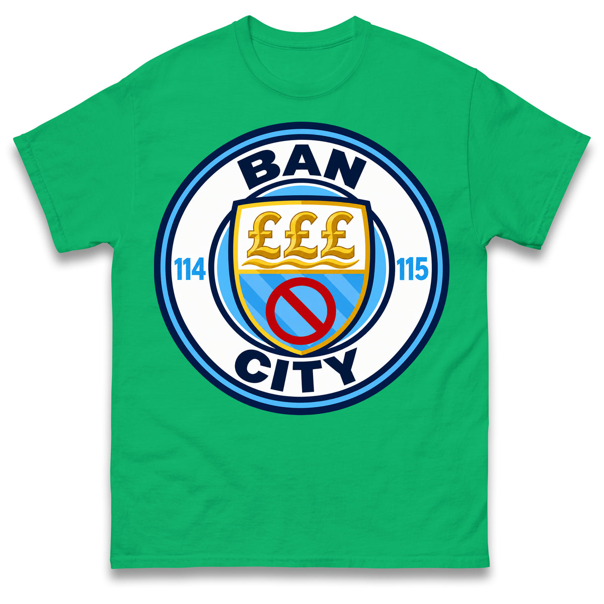 Man City 115 Charges Guilty Ban City Shirt