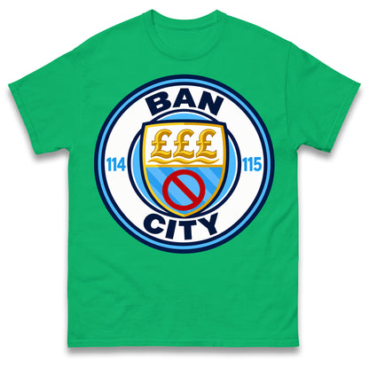 Man City 115 Charges Guilty Ban City Shirt