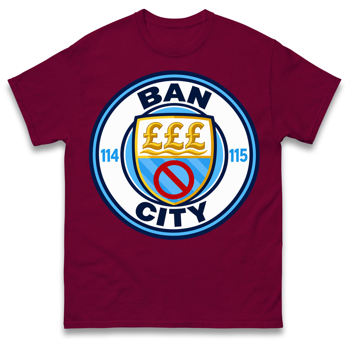 Man City 115 Charges Guilty Ban City Shirt