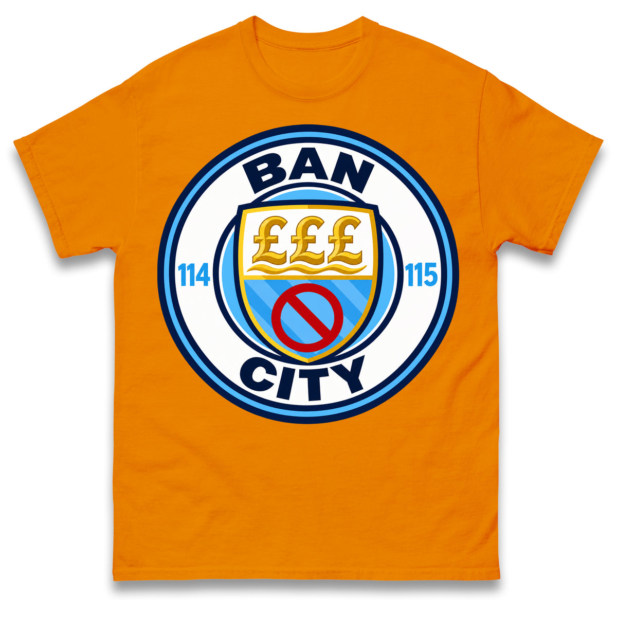 Man City 115 Charges Guilty Ban City Shirt