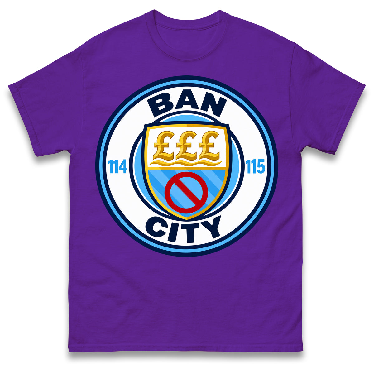 Man City 115 Charges Guilty Ban City Shirt