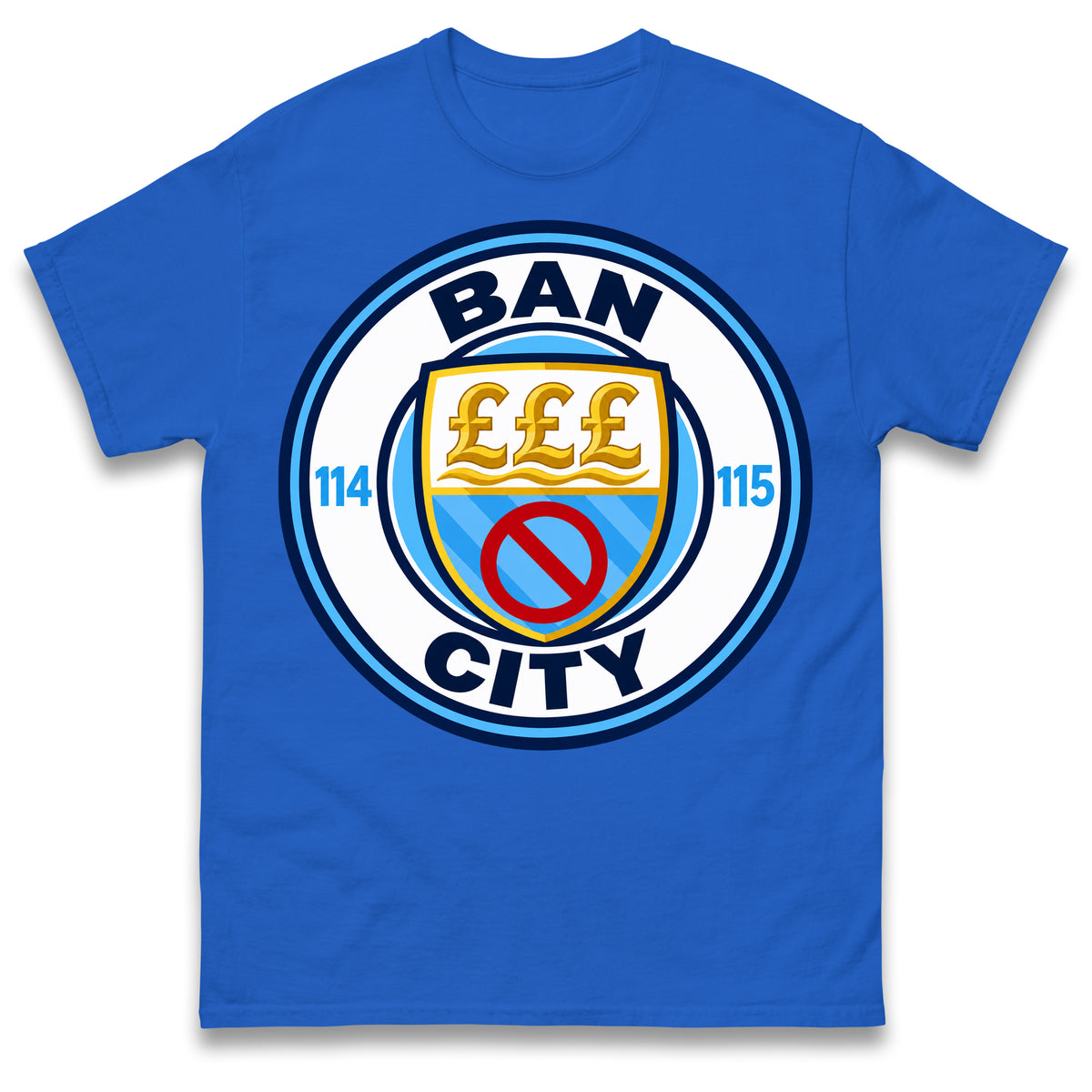 Man City 115 Charges Guilty Ban City Shirt