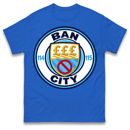 Man City 115 Charges Guilty Ban City Shirt