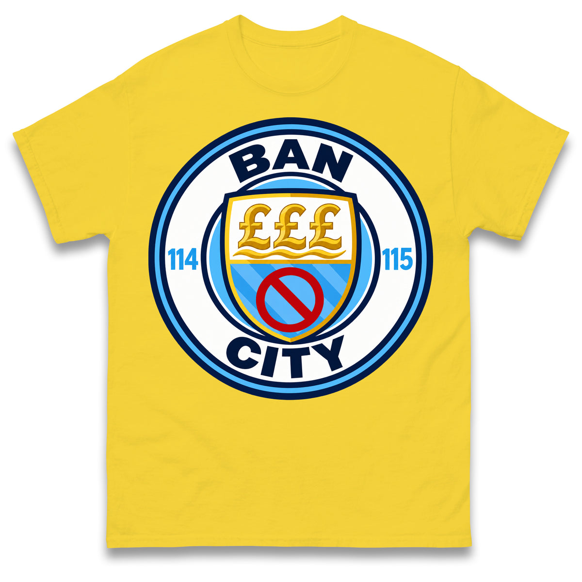 Man City 115 Charges Guilty Ban City Shirt