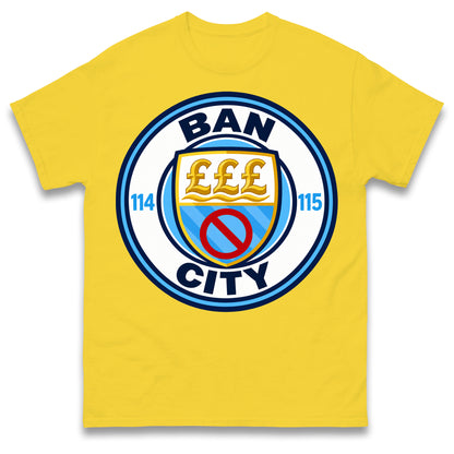 Man City 115 Charges Guilty Ban City Shirt