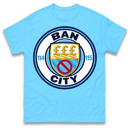 Man City 115 Charges Guilty Ban City Shirt