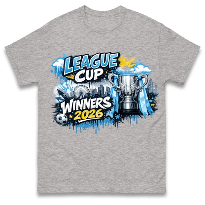 Man City League Cup Winners 2026 T Shirt