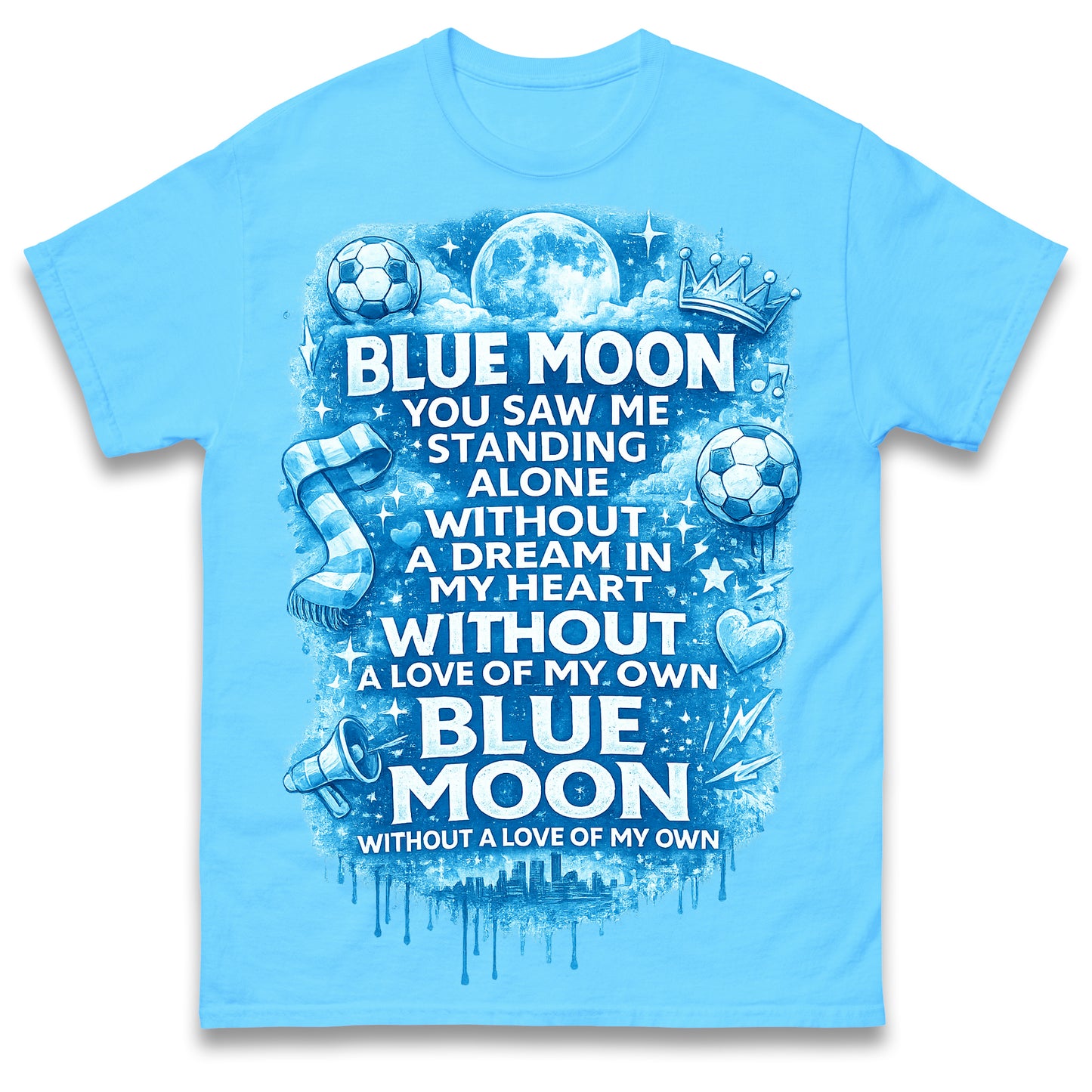 Manchester City Blue Moon T Shirt