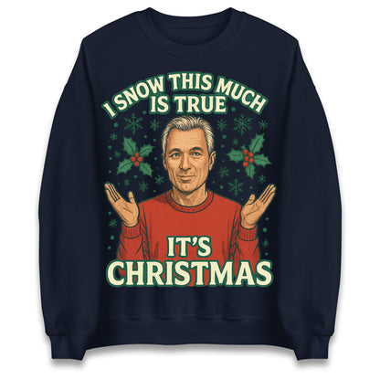 I Snow This Much Is True Martin Kemp Christmas Jumper