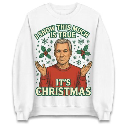 I Snow This Much Is True Martin Kemp Christmas Jumper
