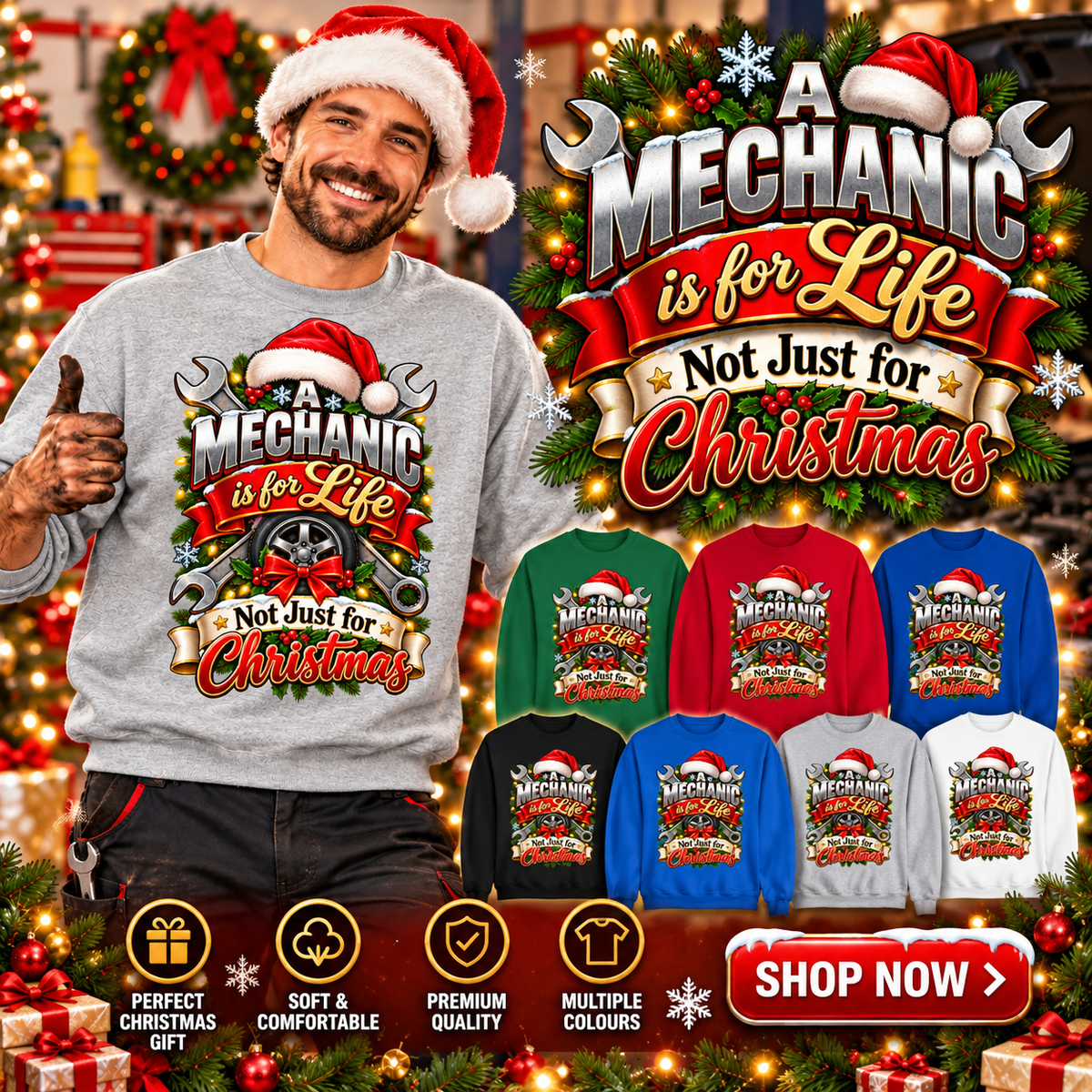 A Mechanic is for Life Not Just for Christmas Jumper